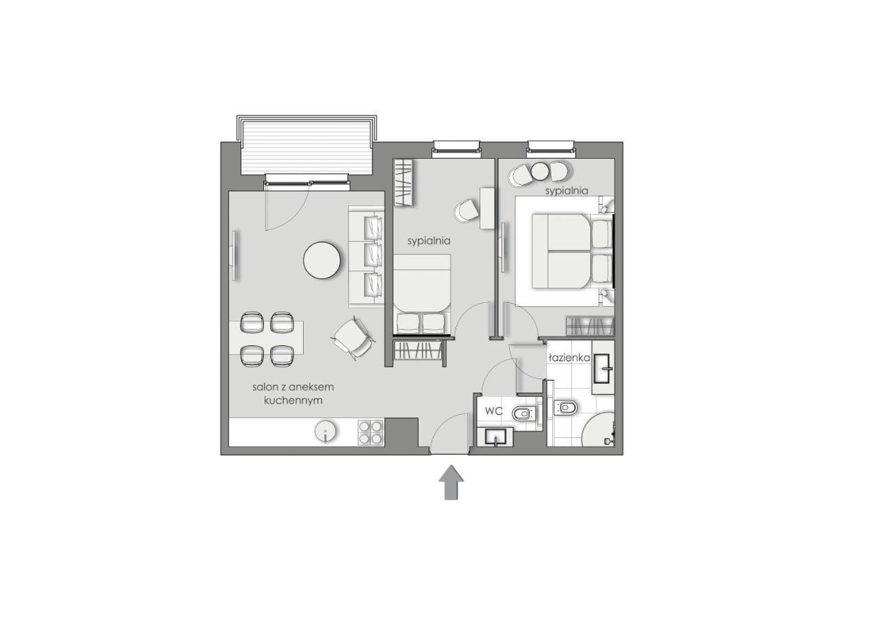3Rooms Uno 4 Apartment Gdansk Bagian luar foto